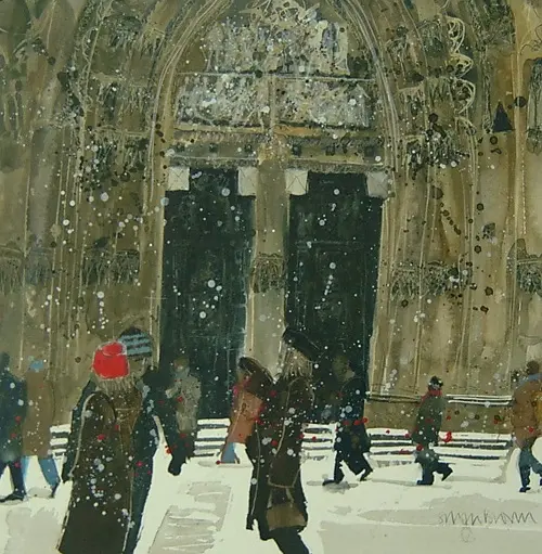 Susan Brown - strolling, st vitus cathedral, prague